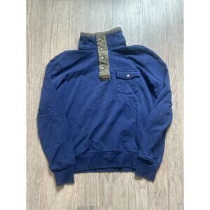 Polo Ralph Lauren 1/4 Snap Fleece Men’s Medium Blue Mountain Equipment Rare